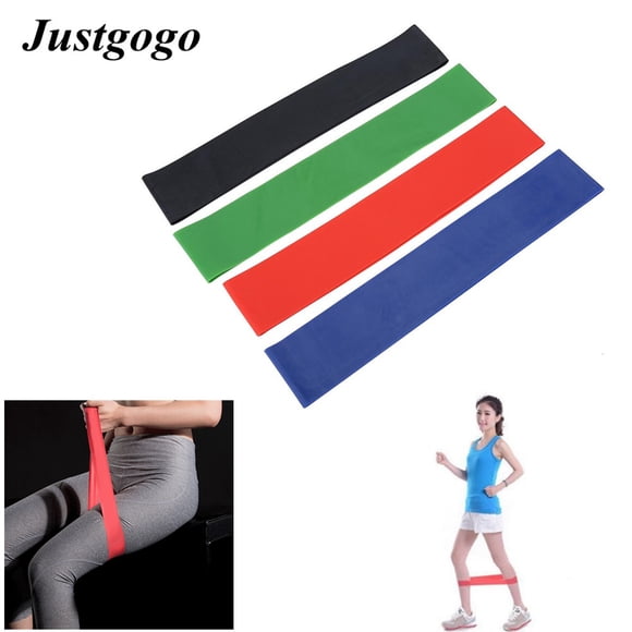 Garosa 4Pcs Fitness Yoga Resistance Loop Bands Set Elastic Sports Strength Training Band, Elastic Resistance Band, Fitness Resistance Band