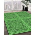 thumbnail image 3 of Ahgly Tapis Rectangulaire Lavable en Machine Intérieur Transitionnel Vert Forêt, 7 Pieds x 10 Pieds, 3 of 7