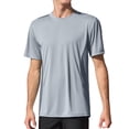 thumbnail image 1 of Charmo Chandails de Bain UPF 50+ pour Hommes, Séchage Rapide, Manches Courtes, Hauts de Maillot de Bain, Protection Solaire, Course, Surf, Rashguards, 1 of 9