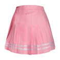 thumbnail image 2 of Jovati Jupe Trapèze Plissée Taille Haute pour Femme, Unie, P, 2 of 9
