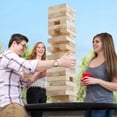 thumbnail image 4 of Hey Play M350054 Classic Giant Wooden Blocks Tower Stacking Game, 4 of 4
