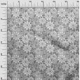 thumbnail image 3 of oneOone Polyester Spandex Gray Fabric Floral Retro Sewing Craft Projects Fabric Prints By Yard 56 Inch Wide, 3 of 5
