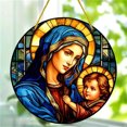 thumbnail image 2 of WRKEKC Clearance Nativity Scene Stained Glass Suncatcher Christmas Nativity Scene Window Hanging Stained Glass for Christmas Nativity Scene Suncatchers for Window Stained Glass, 2 of 7