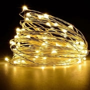 16FT 50LEDs String Lights USB Fairy Lamp Christmas Halloween Decorative Hanging Lights Garden Patio Landscape Light Backyard Lighting for Wedding Party Outdoor