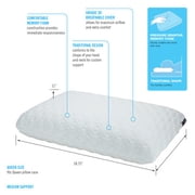 ObusForme Comfort Sleep Traditional Support Memory Foam Pillow
