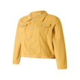 thumbnail image 4 of Aunavey Women‘s Basic Button Down Long Sleeve Stretchy Jean Trucker Denim Jacket, 4 of 8