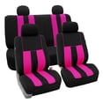 thumbnail image 1 of FH Group Universal Fit Striped Cloth Car Seat Covers for Auto, SUV, VAN, Airbag Compatible, 1 of 9