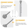 thumbnail image 2 of 2Pack Hydraulic Support Gas Spring for Cabinet Door Struts Silver Cold Rolled Steel 10.41X0.79X0.59in, 2 of 8