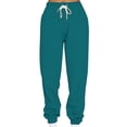thumbnail image 3 of MAWCLOS Women Jogger Sets Long Sleeve Tracksuit Set Solid Color Two Piece Outfit Breathable Sports V Neck Sweatsuits Green M, 3 of 5