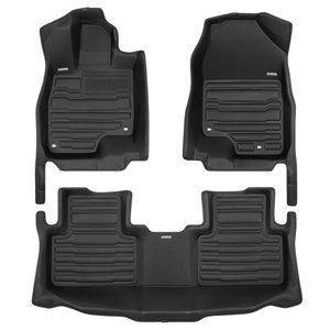 TuxMat - For Acura RDX 2019-2027 Models - Custom Car Mats - Maximum Coverage, All Weather, Laser Measured - This Full Set Includes 1st and 2nd Rows