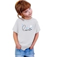 thumbnail image 4 of Chandail Court de Danse 2t Chandails à Manches Longues Filles Garçon et Fille Mode Décontractée Imprimé Col Rond Ample T-Shirt à Manches Courtes Haut, 4 of 4
