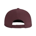 thumbnail image 2 of ZICANCN Alphabet S Pattern Baseball Caps, Trucker Hats for Men And Women, Adjustable Breathable Flat Caps, Dark Red, 2 of 6