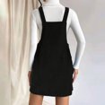 thumbnail image 4 of FcBaudy Camisole Sans Manches Robe Col en V, Robes d'Été pour Femmes, Robes pour Femmes Nouvelle Robe à Bretelles en Velours Côtelé Ample Robe à Bretelles pour Femmes, 4 of 7
