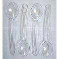 thumbnail image 1 of Ensemble de 24 - 10 Cuillères de Service en Plastique Transparent pour Événements Réutilisables Ou Jetables, 1 of 3