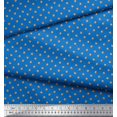 thumbnail image 3 of Soimoi Tissu Viscose Georgette Bleu Imprimé de Biscuits au Mètre 42 Pouces de Large, 3 of 5
