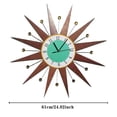thumbnail image 3 of Illuminated Wall Clock for Living Room Retro Hanging Timepiece with Ambient Light, 3 of 8