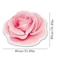 thumbnail image 3 of Dvkptbk Tapis de Pièce Uni en Forme de Fleur Entretien Facile Tapis de Salon Grande Surface Lavable Tapis de Chambre Lavable Tapis Absorbant pour la Maison Déco de Salle de Bain, 3 of 6