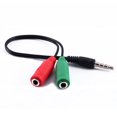 thumbnail image 2 of axGear 3.5mm Stereo Splitter Audio to Mic Headset Jack Plug Adapter For Cell Phone, 2 of 4