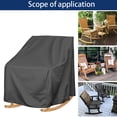 thumbnail image 4 of Dvkptbk Patio Chair Covers Rocking Chair Cover Ash-proof Garden Furniture Stool Cover Outdoor Lawn Patio Furniture Covers, 4 of 4