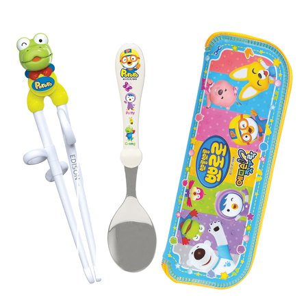 Pororo Edison Ensemble Baguettes et Cuillère pour Enfant
