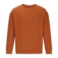 thumbnail image 4 of FAIWAD Mens Long Sleeve Tops Round Neck Basic Pullover Tops Classic Solid Color Lightweight Blouse Tops, 4 of 6