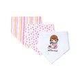 thumbnail image 1 of Pink '#PRECIOUS' Triangle Bib Set, 1 of 1