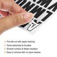 thumbnail image 4 of Unique Bargains Vinyl Self Adhesive Letter Number Sticker Decal Kit, Black 81 Piece 10 Sheets, 4 of 5