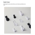 thumbnail image 3 of Xingzhi 2 Pieces ABS Animal Shape Hook Punch-free Decorative Self-adhesive Replacement Simple Style Bathroom Key Hanger Transparent, 3 of 6