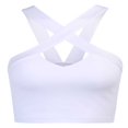 thumbnail image 3 of Women Solid Color Vest  Cross Hanging Neck Short Camisole Hollow Slim, 3 of 6