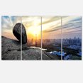 thumbnail image 2 of Buildings and Crag on Rock Panorama - Impression sur Toile Paysage, 2 of 3