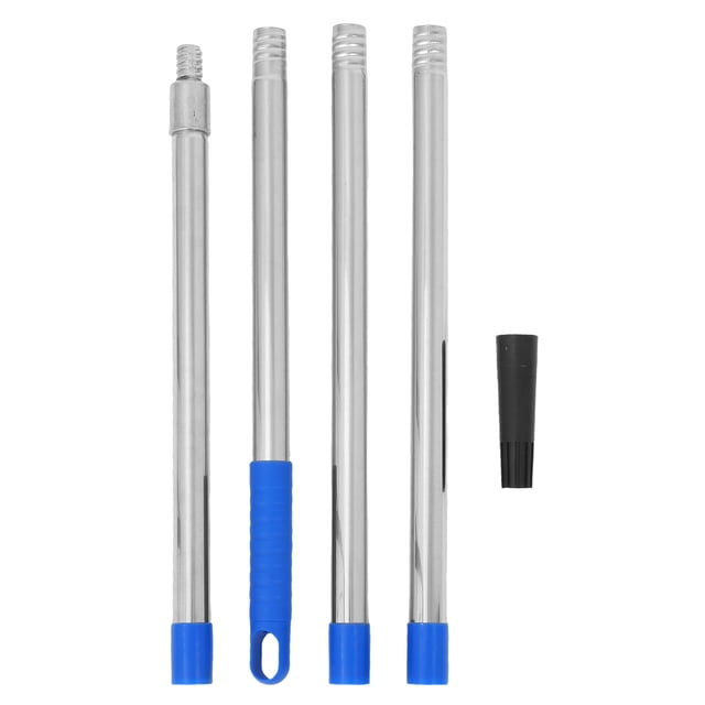 1 Ensemble de Perche d'Extension de Rouleau de Peinture en Acier Inoxydable à Quatre Sections, Tige de Brosse de Rouleau Réglable, Bâton de Rouleau de Peinture Extensible, Perche d'Extension de Rouleau de Peinture en Acier Inoxydable