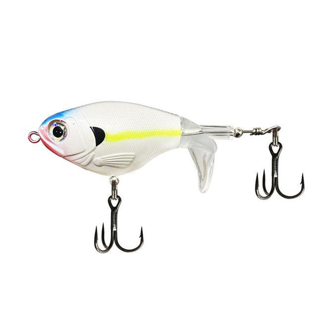 Realistic Fishing Lure with Propeller Tail, Spinnerbait for Lake and River
