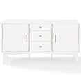 thumbnail image 3 of Crosley Landon 3 Drawer Sideboard in White, 3 of 11