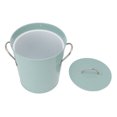 thumbnail image 4 of Round Ice Bucket, Ice Bucket Handle Design Galvanized Sheet Blue Multipurpose Safe  For Party For Wine, 4 of 8