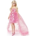 thumbnail image 4 of Barbie Joyeux Anniversaire Poupée dans une robe rose, 4 of 6