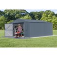 thumbnail image 2 of Arrow Elite 14 x 16 x 8 ft Anthracite Steel Storage Shed, 2 of 8