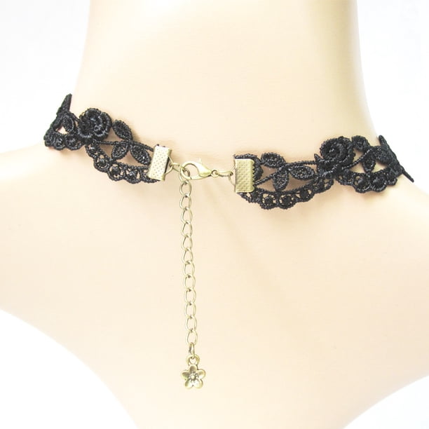 Gothic Black Choker Lace Necklace Royal Court Vampire Choker