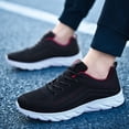 thumbnail image 2 of Kcodviy Men Mesh Mountaineering Casual Mens Sneaker Boots Size 14 Sport Shoes Lace Up Sneaker Slippers for Men Solid Color Running Breathable Sneaker Rack for Men Soft Bottom, 2 of 8