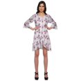 thumbnail image 1 of Moomaya Printed WoMen's Robes Soft Kimono Robe Nightwear Summer Bathrobe, 1 of 5