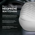 thumbnail image 5 of For 2022-2024 Nissan Frontier FH Group Custom Fit Neoprene Car Seat Covers Wateropoof - Solid Gray Rear Seat, 5 of 5
