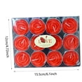 thumbnail image 3 of QTOCIO 12 Rose Tealight Candles Delicate Rose Flower Candles For Valent, 3 of 4