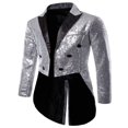 thumbnail image 3 of Costume pour Homme Paillettes Brillantes Col Rabattu Bal Queue-de-Pie Smoking, 3 of 5