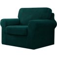 thumbnail image 1 of CHUN YI Stretch Checks Spandex Sofa Cover Separate Backrests Cushions Cover Slipcover, 1 of 5