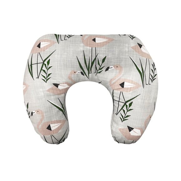 Ergonomic Pink Flamingo Nursing Pillow, #1pcs036fp