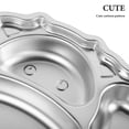 thumbnail image 3 of EIGTHTAILToddler Plate Divided Stainless Steel Baby Plate Kids Stainless Steel Plate Food Divided Plate for Toddlers Baby Food Container, 3 of 8