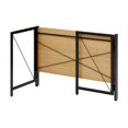 thumbnail image 3 of Space Solutions 43 inch Metal Folding Home Office Desk Black/Teak, 3 of 12