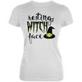 thumbnail image 1 of Halloween Resting Witch Face Juniors Soft T Shirt, 1 of 1