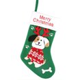 thumbnail image 1 of FAROOT Stocking Shaped Hanging Candy Bag, Christmas Cookie Gift Storage Pouch, 1 of 6