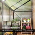 thumbnail image 4 of Outsunny Serre Adossée, Serre en Polycarbonate, Gris Foncé, 4 of 10
