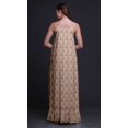 thumbnail image 2 of Bimba Beige2 Floral Ranunculus & Roses Spaghetti Strap Womens Sleepwear Nightgown Ladies Nightwear Nursing Sleep Dress Large, 2 of 5